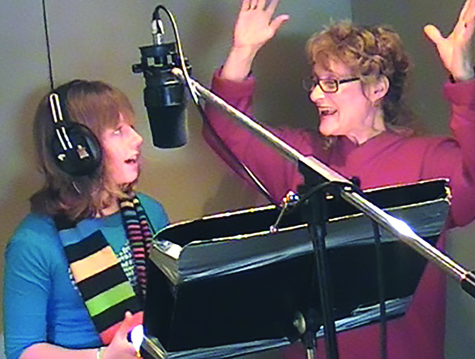 France Gauthier, recording session